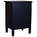 Tavolino In Legno Laccato Nero Con Griglia 46x36x68h Cm - Foto miniatura 4