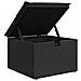 Set Divano da Giardino con cuscino 6 pcs Nero polyrattan - Foto miniatura 9