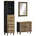 Set Mobili da Bagno 3pz in Legno Massello di Mango - Foto miniatura 1