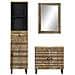 Set Mobili da Bagno 3pz in Legno Massello di Mango - Foto miniatura 3