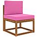 Cuscino per divano da esterno 2 pcs Rosa Poliestere - Foto miniatura 3