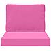 Cuscino per divano da esterno 2 pcs Rosa Poliestere - Foto miniatura 6