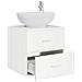 Mobile Lavabo da Parete Bianco 49,5 x 44,5 x 66,5 cm - Foto miniatura 2
