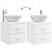 Mobile Lavabo da Parete Bianco 49,5 x 44,5 x 66,5 cm - Foto miniatura 7
