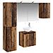 Set di Armadi da Bagno 5 pcs Legno antico 50 x 14,5 x 70 cm - Foto miniatura 1