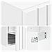 Set di Armadi da Bagno 3 pz Bianco Lucido 49 x 44,5 x 65,5 cm - Foto miniatura 9