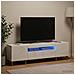 Mobile TV LED Bianco Lucido Legno ingegnerizzato - Foto miniatura 4
