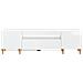 Mobile TV LED Bianco Lucido Legno ingegnerizzato - Foto miniatura 6