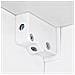 Set Parete Attrezzata Porta TV con Luci LED 5 pz Bianco Lucido - Foto miniatura 6