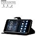 Custodia Compatibile Con Nokia 6 In Nero Carbone - Coperchio Protettiva Con Chiusura Magnetica, Funzione Stand E Tasca Per Le Carte - Foto miniatura 5