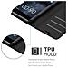 Custodia Compatibile Con Nokia 6 In Nero Carbone - Coperchio Protettiva Con Chiusura Magnetica, Funzione Stand E Tasca Per Le Carte - Foto miniatura 6