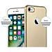 Cadorabo Custodia Compatibile Con Apple Iphone 7 / 7s / 8 / Se 2020 In Oro Metallico - Coperchio Protettivo In Silicone Tpu Flessibile - Foto miniatura 6