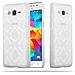 Custodia Compatibile Con Samsung Galaxy Grand Prime In Bianco - Hard Case Coperchio Protettivo Con Disegno Floreale Paisley Henné Contro I Graffi E Gli Urti - Foto miniatura 1