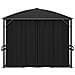 Gazebo Con Tende 400x300x265 Cm Antracite - Foto miniatura 4