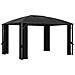 Gazebo Con Tende 400x300x265 Cm Antracite - Foto miniatura 7