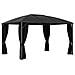 Gazebo Con Tende 400x300x265 Cm Antracite - Foto miniatura 13