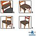 Set 4 Coprisedia Antimacchia Senza Schienale Made In Italy Crema - Foto miniatura 3