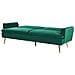 Divano Letto 3 Posti In Velluto Verde Scuro Vettre - Foto miniatura 10