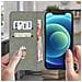 Custodia Per Apple Iphone 12 Copertina Portacarte Funzione Supporto Grigia - Foto miniatura 4