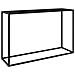 Tavolo Consolle Nero 120x35x75 Cm In Vetro Temperato - Foto miniatura 1