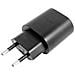 Caricabatterie Originale Da Parete Per Casa Usb Ad-18we 18w Black Bulk - Foto miniatura 3