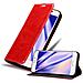 Custodia Compatibile Con Meizu Pro 7 In Rosso Mela - Coperchio Protettiva Con Chiusura Magnetica, Funzione Stand E Tasca Per Le Carte - Foto miniatura 1