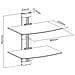 Supporto parete, per DVD, Bluray, Ricevitore SAT, fino a 8kg, nero - Foto miniatura 2
