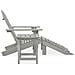 Sedia Giardino Adirondack Ottomana Tavolo Abete Massello Grigio - Foto miniatura 3