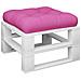 Cuscino Per Divano Pallet Rosa 60x60x12 Cm Tessuto - Foto miniatura 3