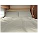 Completo Lenzuola Camper Roulotte 100% Cotone Personalizzabile Tinta Unita Singolo Panna - Foto miniatura 1