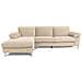 Galway Divano Ad Angolo Sinistro 4/5 Posti In Velluto Beige - Foto miniatura 1
