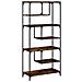 Libreria Rovere Fumo 81x36x176 Cm In Legno Multistrato - Foto miniatura 2