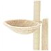Albero Per Gatti Con Tiragraffi In Sisal Crema 96,5 Cm - Foto miniatura 6