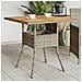 Tavolo Giardino Piano Legno Acacia Grigio 80x80x75cm Polyrattan - Foto miniatura 1