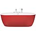 Vasca Da Bagno Freestanding Rotso 170 X 80 Cm Rosso - Foto miniatura 2