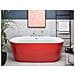 Vasca Da Bagno Freestanding Rotso 170 X 80 Cm Rosso - Foto miniatura 1