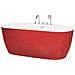 Vasca Da Bagno Freestanding Rotso 170 X 80 Cm Rosso - Foto miniatura 8