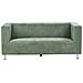 Divano 3 Posti Floro Ciniglia Verde Chiaro - Foto miniatura 3