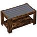 Tavolino Salotto Con Led Rovere Fumo 93x53x45 Cm Multistrato - Foto miniatura 3