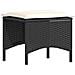 Set Divani da Giardino 4 pz con Cuscini Forma L Polyrattan Nero - Foto miniatura 7