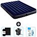 Set Materassino Gonfiabile - 191x137x25 Cm - Blu - Include Accessori Coordinati Cb8 - Foto miniatura 1