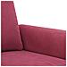 Set Di Divani 2 Pz Con Cuscini Rosso Vino In Velluto - Foto miniatura 4