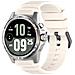 Cinturino Ufficiale Per Ticwatch Atlas 24mm, Silicone Bianco Stile Armatura, Compatibile Con Ticwatch Atlas /pro5 Enduro /itouch Air3 Beige - Foto miniatura 2