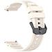 Cinturino Ufficiale Per Ticwatch Atlas 24mm, Silicone Bianco Stile Armatura, Compatibile Con Ticwatch Atlas /pro5 Enduro /itouch Air3 Beige - Foto miniatura 3