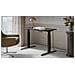 Scrivania con regolazione elettrica dell'altezza MOON 121x67x72-120 nero /antracite - Foto miniatura 3