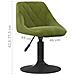 Sedie da Pranzo Girevoli 2 pz Verde Chiaro in Velluto - Foto miniatura 9