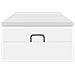 Struttura Letto Pouf con Materasso Bianco 100x200 cm Similpelle - Foto miniatura 7