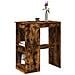 Tavolo Bar con Rastrelliera Rovere 90x47,5x103,5 cm Multistrato - Foto miniatura 2