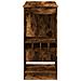 Tavolo Bar con Rastrelliera Rovere 90x47,5x103,5 cm Multistrato - Foto miniatura 5