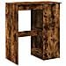 Tavolo Bar con Rastrelliera Rovere 90x47,5x103,5 cm Multistrato - Foto miniatura 6